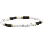 Bracelets Sixtystones Bracelet Perles Heishi 4mm Agate Noire -Large-20...