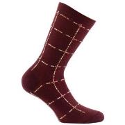 Chaussettes Kindy Mi-chaussettes en coton motif carreaux MADE IN FRANC...