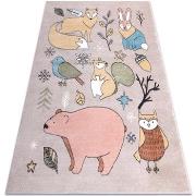 Tapis Rugsx Tapis FUN Forester pour enfants, animaux, forêt 180x270 cm