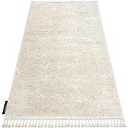 Tapis Rugsx Tapis BERBER 9000 crème Franges berbère marocain 80x150 cm