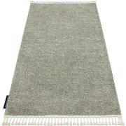 Tapis Rugsx Tapis BERBER 9000 vert Franges berbère marocain 80x150 cm