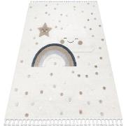 Tapis Rugsx Tapis YOYO EY78 blanc / beige - 80x150 cm