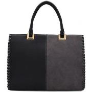 Cabas Crazychic Grand Sac à Main Patchwork Bicolore