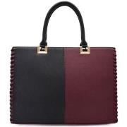 Cabas Crazychic Grand Sac à Main Patchwork Bicolore