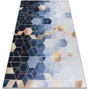 Tapis Rugsx Tapis lavable ANDRE 1216 Cube, géométrique antid 120x170 c...