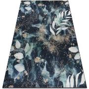 Tapis Rugsx Tapis lavable ANDRE 1336 Feuilles antidérapant - 160x220 c...