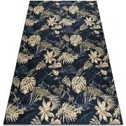 Tapis Rugsx Tapis lavable ANDRE 1311 Feuilles de monstère 160x220 cm