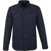 Sweat-shirt Suitable Surchemise Pash Passetta Bleu Foncé
