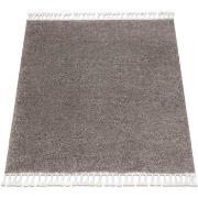 Tapis Rugsx Tapis BERBER carré 9000 marron Franges berbère 120x120 cm