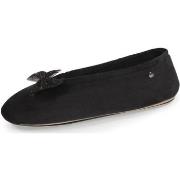 Chaussons Isotoner Chaussons ballerines Femme Nœud Précieux Noir