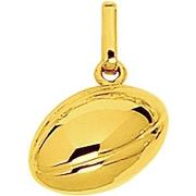 Pendentifs Brillaxis Pendentif ballon de rugby or 18 carats