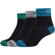 Chaussettes Skechers 3PPK Boys Mesh Ventilation Quarter Socks