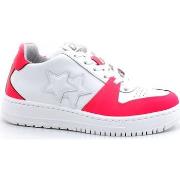 Chaussures Balada Sneaker King Low White Pink Fluo 2SD3478
