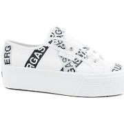 Chaussures Superga 2790 Lettering Sneaker White Black S41161W