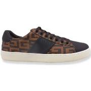 Chaussures Guess Sneaker Uomo Bassa Loghi Brown FM7NOLLEL
