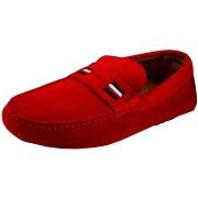 Mocassins Tommy Hilfiger Mocassins homme en cuir ref 53221 SNE Rouge