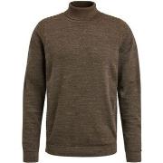 Sweat-shirt Cast Iron Pull Col Roulé Marron