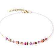 Collier Coeur De Lion Collier Mini Cubes Magenta