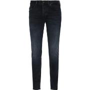 Pantalon Cast Iron Jean Riser Slim Vintage Délavé Denim Noir