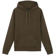 Sweat-shirt Lyle &amp; Scott ML416TON TONAL PULLOVER HOODIE-W485 OLIVE