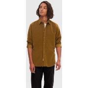 Chemise Selected 16090182 SLHREGOWEN-CORD SHIRT LS-BUTTERNUT