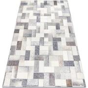 Tapis Rugsx Tapis PATCHWORK 21723 gris - Peau de 120x170 cm