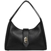 Sac a main LANCASTER Sac porte epaule en cuir Ref 61668 Noir