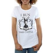 T-shirt Maleficent I Run This Castle