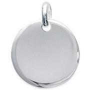 Pendentifs Brillaxis Médaille argent ronde