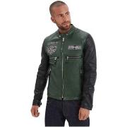 Blouson Daytona Blouson en cuir homme Ref 61169 vert