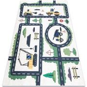 Tapis Rugsx Tapis lavable BAMBINO 2223 Ruelles, voitures pour 160x220 ...