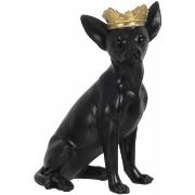 statuettes et figurines Ixia Chihuahua en résine noire 25 cm