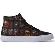 Chaussures de Skate DC Shoes MANUAL HI SLAYER black white print