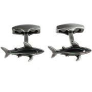 Boutons de manchettes Simon Carter Boutons de manchette Shark Noir tit...