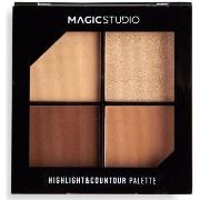 Blush &amp; poudres Magic Studio Highlight Countour Palette 2,8 Gr