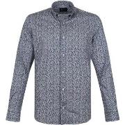 Chemise Suitable Chemise Col Américain Pois Bleu