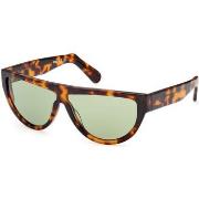 Lunettes de soleil Gcds GD0025 Lunettes de soleil, Havana/Vert, 60 mm