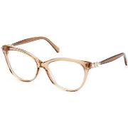 Lunettes de soleil Swarovski SK5441 Cadres Optiques, Brun clair, 55 mm