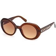 Lunettes de soleil Swarovski SK0371 Lunettes de soleil, Marron foncé/M...