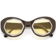 Lunettes de soleil Marni Mount Bromo Lunettes de soleil, Maron/Jaune, ...