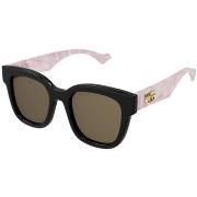 Lunettes de soleil Gucci GG0998S Lunettes de soleil, Noir/Marron, 52 m...