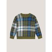 Sweat-shirt enfant Tommy Hilfiger KB0KB08508 TARTAN SWEATER-PUTTING GR...