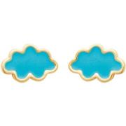 Boucles oreilles Brillaxis Boucles d'oreilles nuages bleus