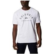 T-shirt Columbia M GRAPHIC SS TEE BLANC