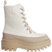 Bottines Calvin Klein Jeans flatform lace up boot