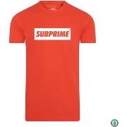 T-shirt Subprime Shirt Block Rood