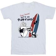 T-shirt Dc Comics Harley Quinn Let's Go Surfing