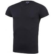 T-shirt Eden Park T-shirt Col V Homme Coton ONE Marine