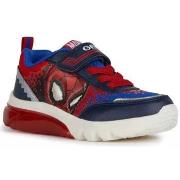 Baskets enfant Geox BASKET CIBERDRON SPIDERMAN NAVY/RED