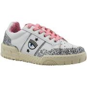 Bottes Chiara Ferragni Sneaker Donna White Silver Pink CF3206-262